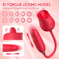 2.0 Vibe Sucking Tongue And Dildo Vibrator