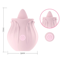 Pink Tongue Rose Vibrator